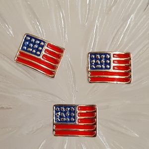 American Flag Floating Charm for Picture Locket